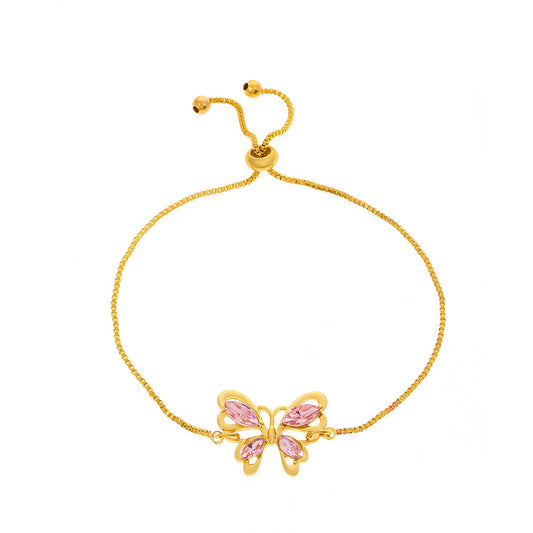 Braccialetto farfalla rosa