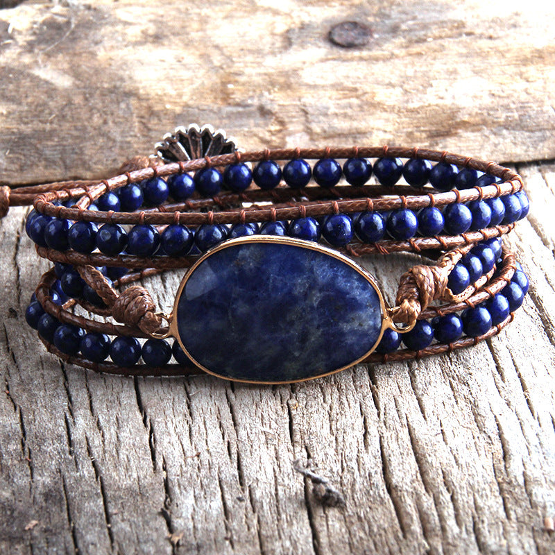Bracciale Intrecciato Pietra Naturale