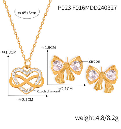 Orecchini fiocco diamantati