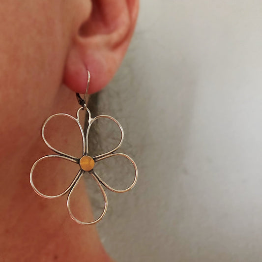 Orecchini fiore boho