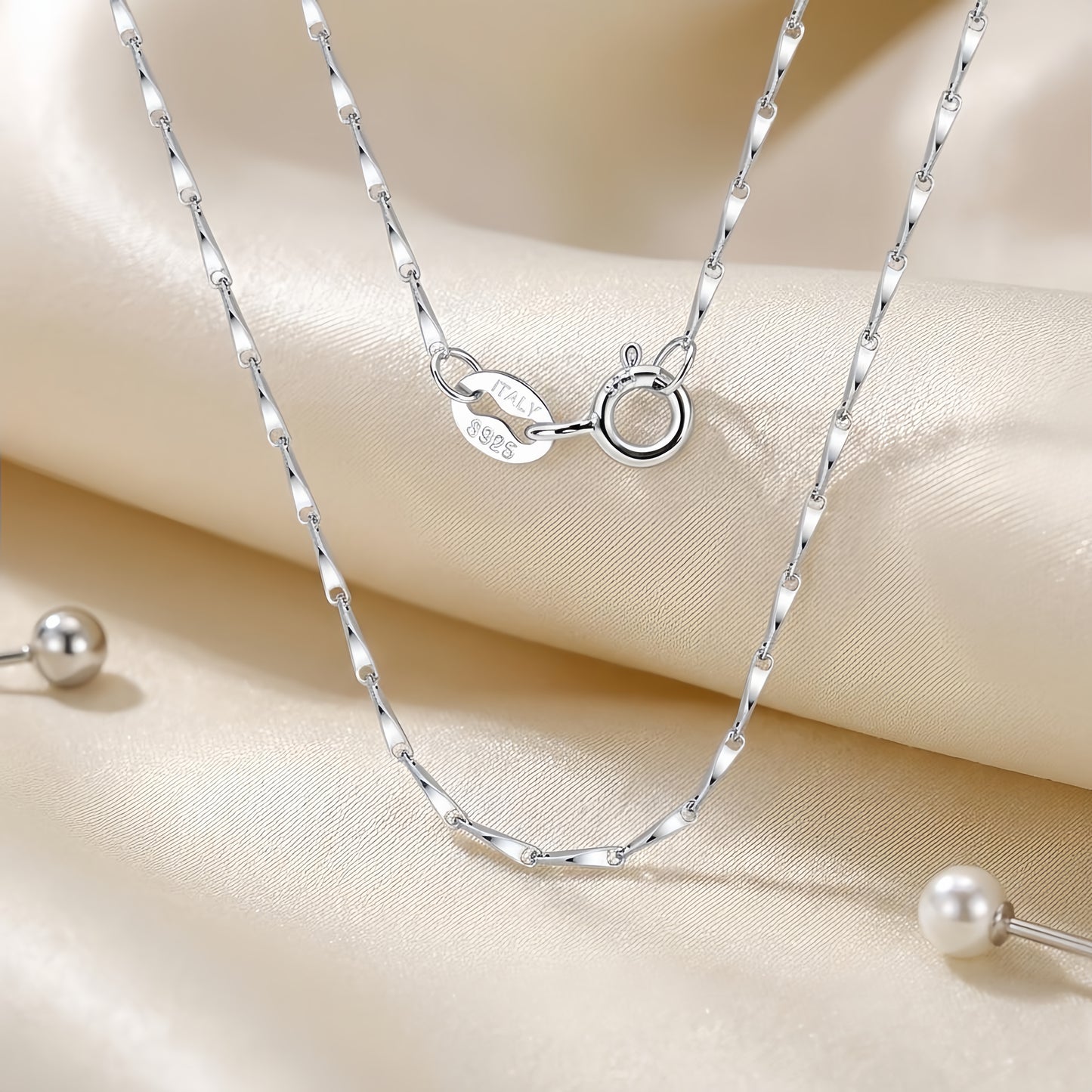 Collana catena argento