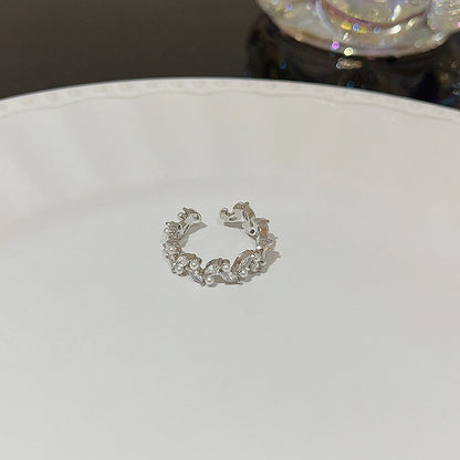 Anello farfalla zircone regolabile da donna