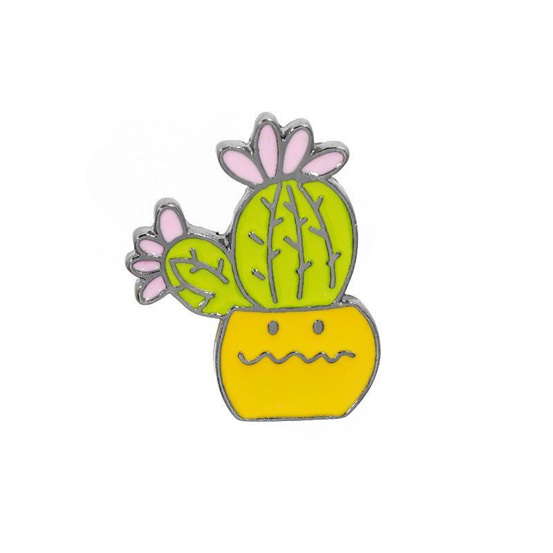 Spilla cactus in vaso