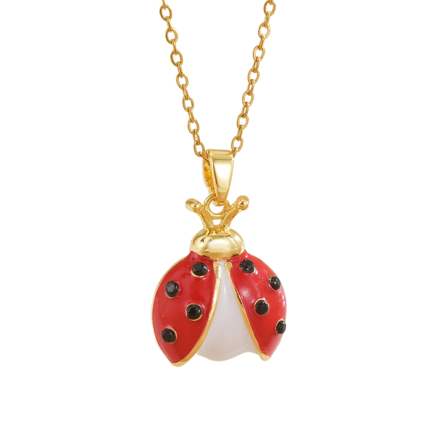 Collana coccinella a sette puntini
