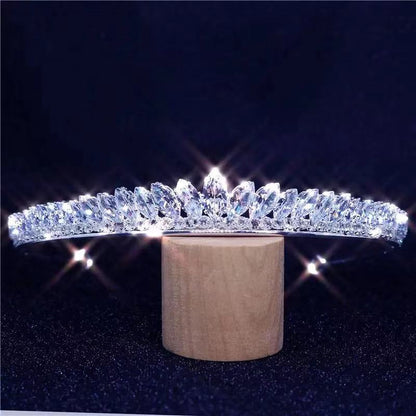 Corona sposa strass e cristalli