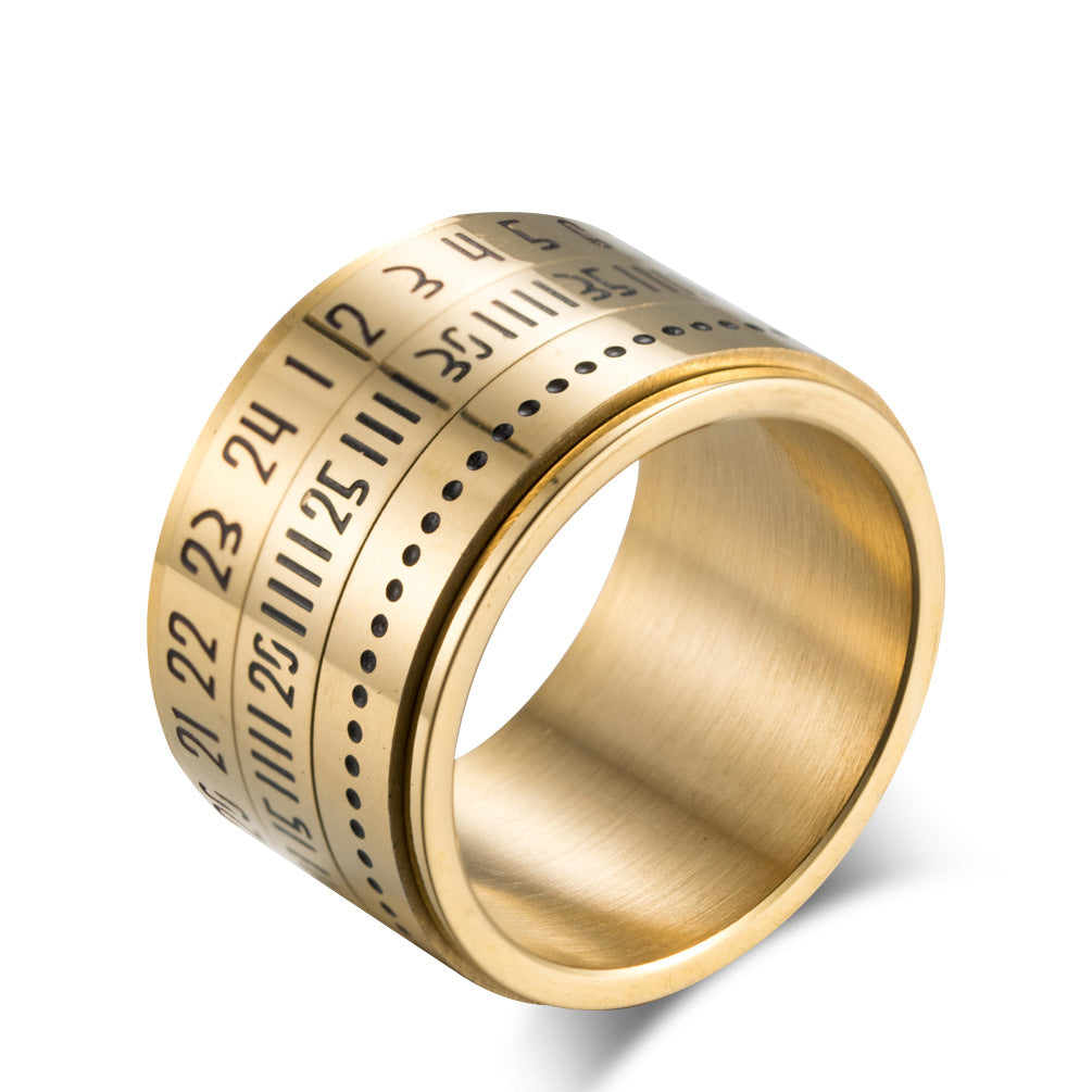 Anello con numeri girevoli