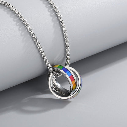 Collana titanio minimalista