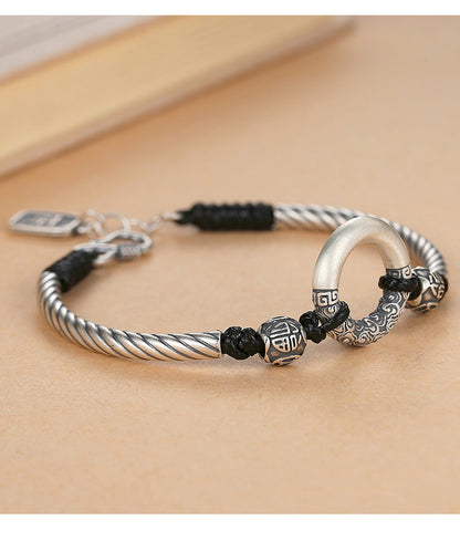 Bracciale Intrecciato in argento 999
