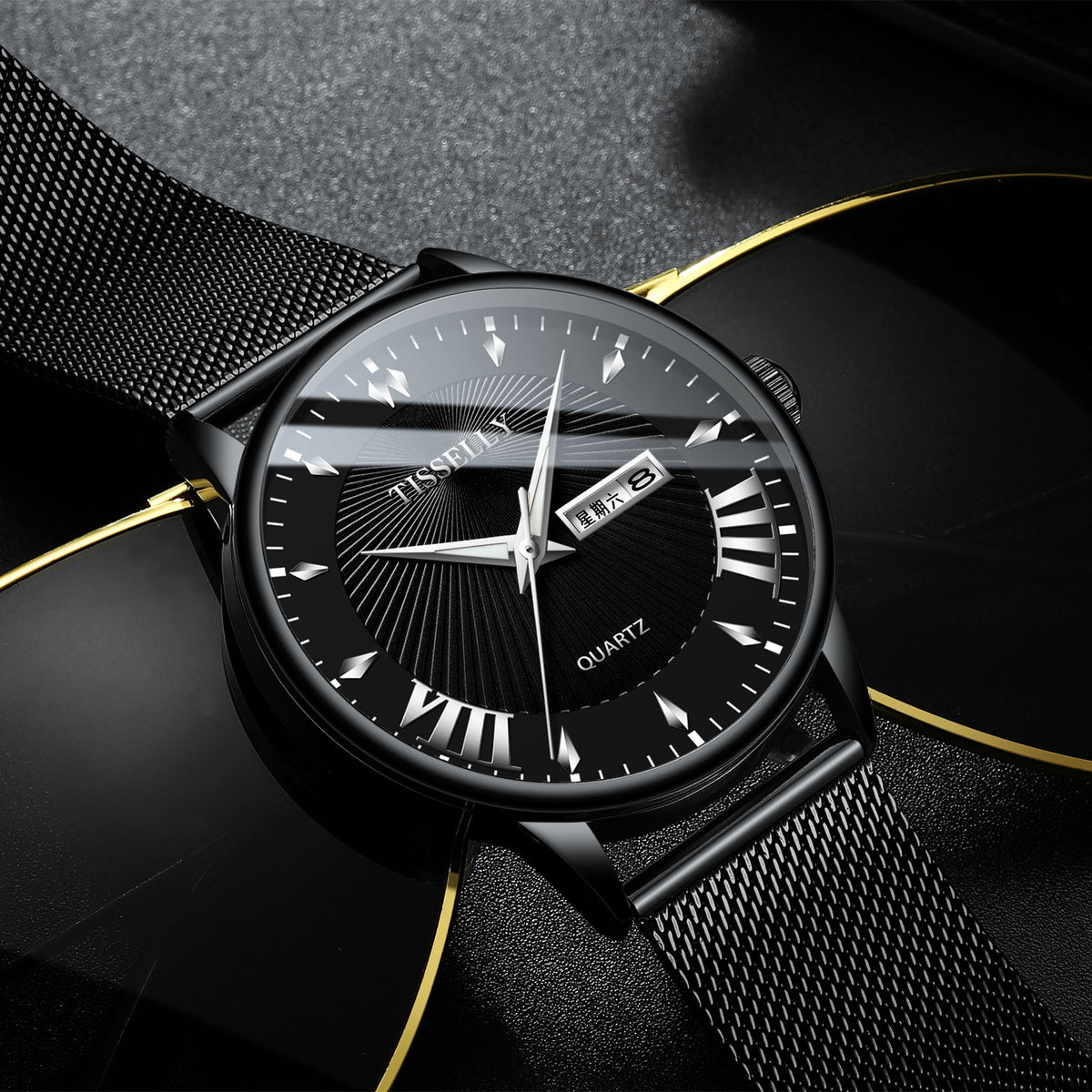 Orologio uomo business impermeabile al quarzo