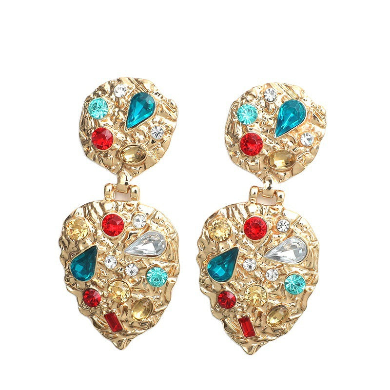 Orecchini barocchi strass