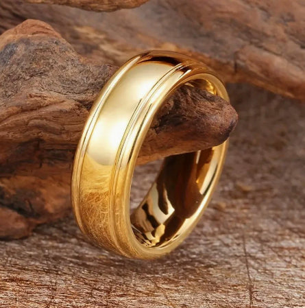 Anello di coppia zirconi doppio strato