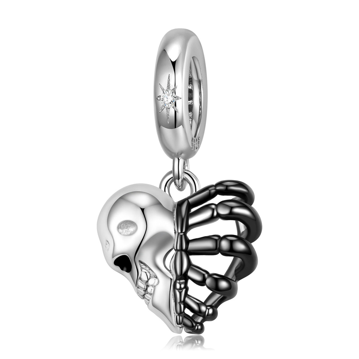 Collana teschio argento 925