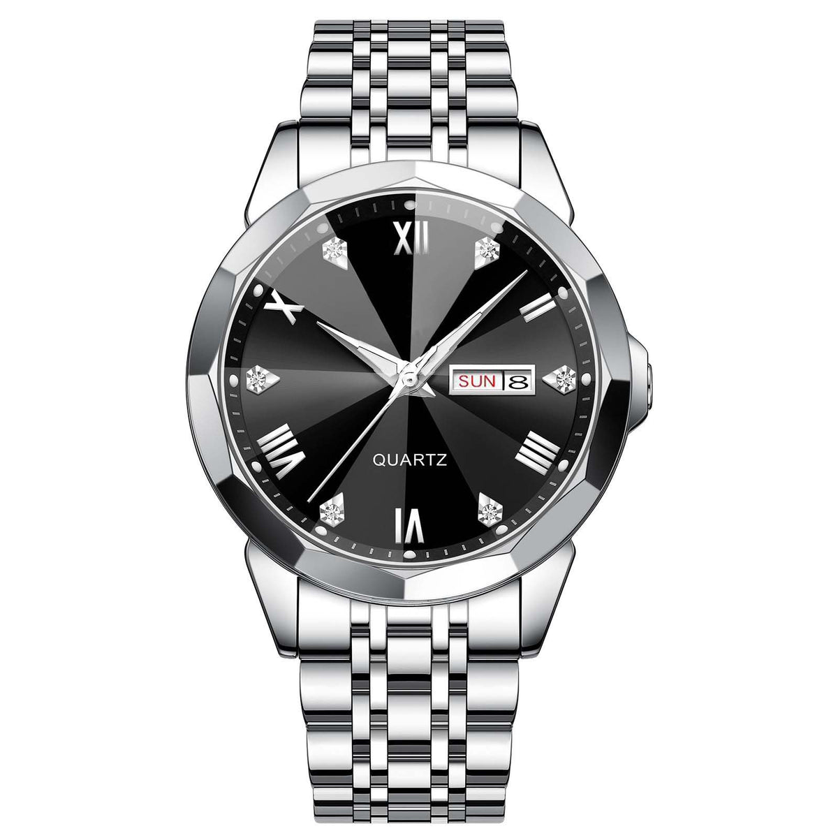 Orologio doppio calendario quarzo
