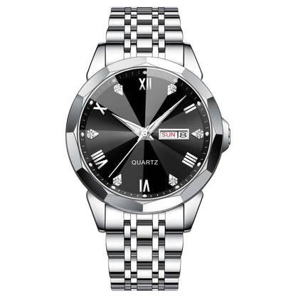 Orologio doppio calendario quarzo
