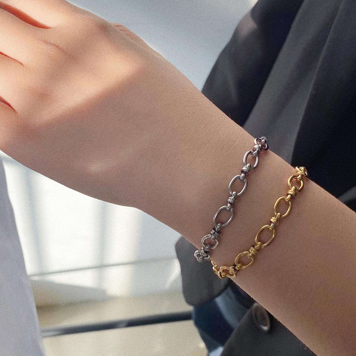 Bracciale Tessuto Acciaio