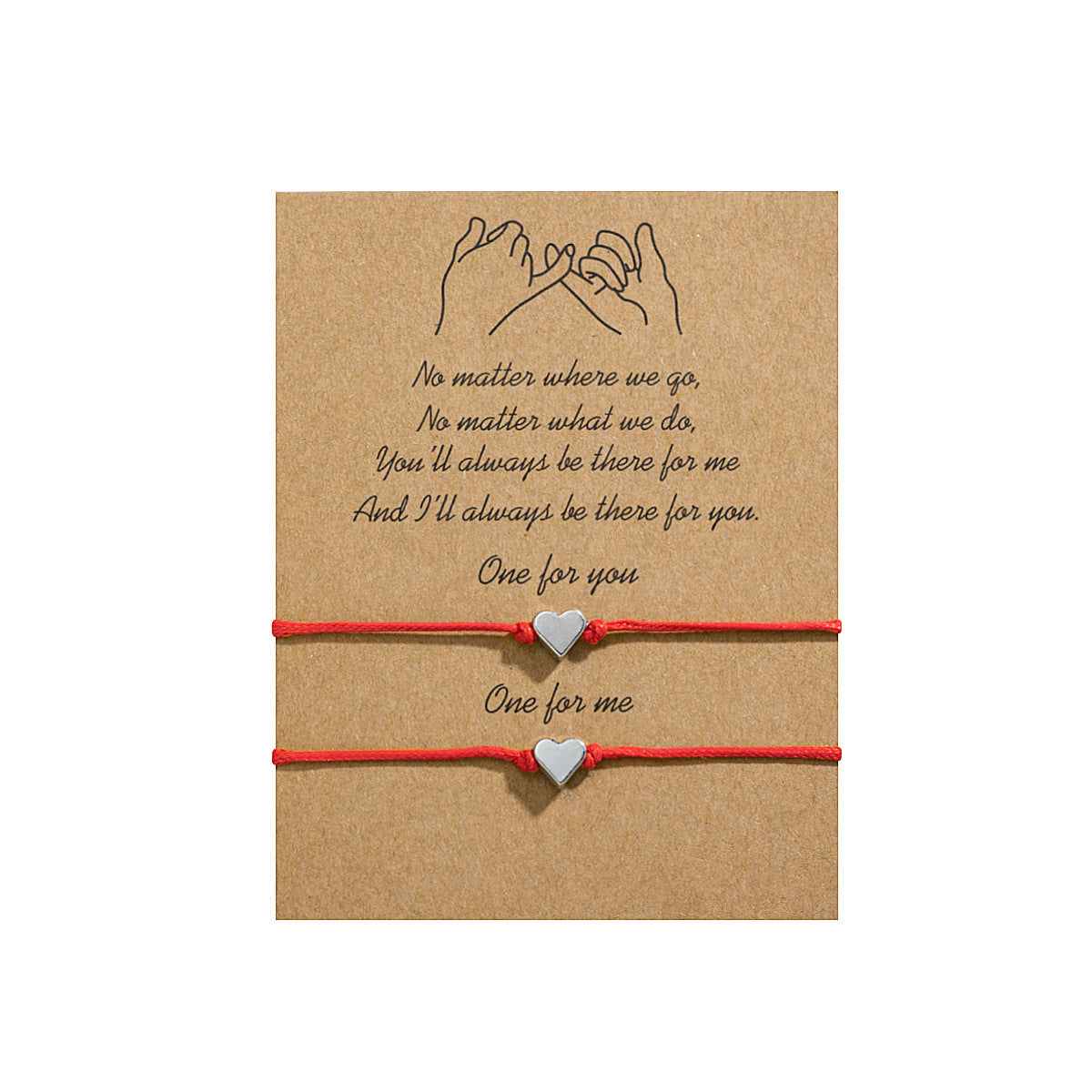 Bracciale doppio cuore