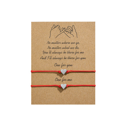 Bracciale doppio cuore