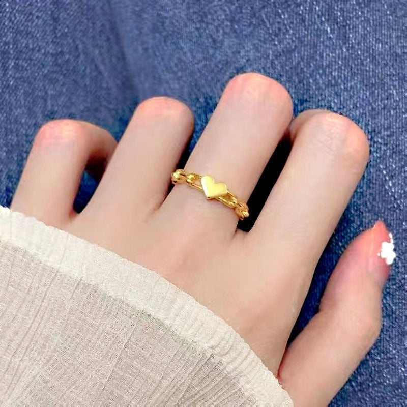 Anello floreale minimalista