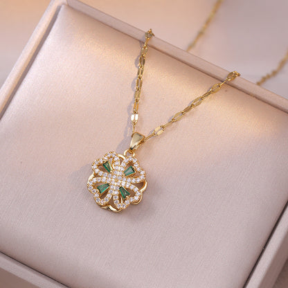 Collana cuore girante
