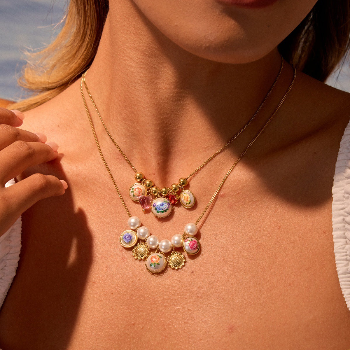 Collana girasole vintage