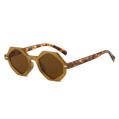 Occhiali da sole poligonali UV