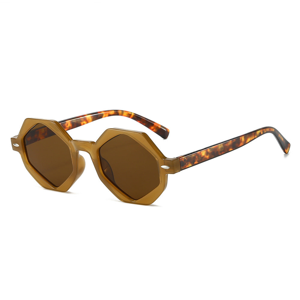 Occhiali da sole poligonali UV