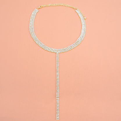 Collana doppia con pendente T