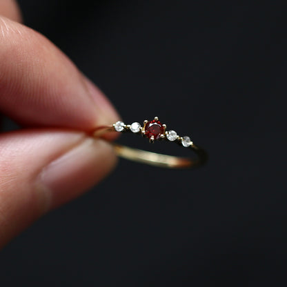 Anello diamante oro bianco