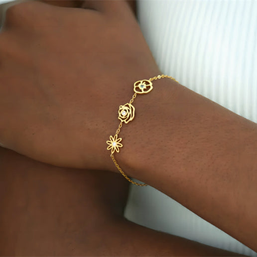 Bracciale fiori di nascita