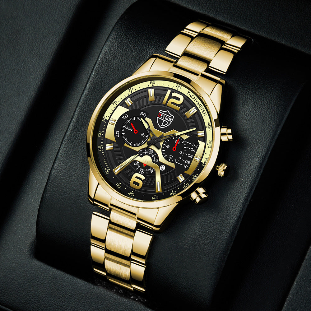 Orologio uomo calendario inox