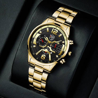 Orologio uomo calendario inox