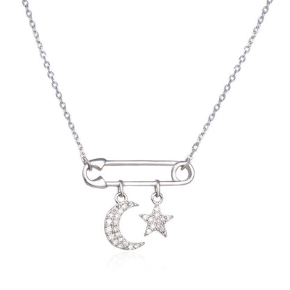 Collana luna d'argento