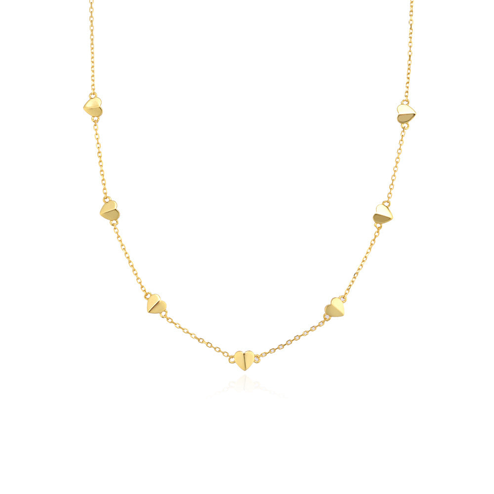 Collana lunga cuore argento 925
