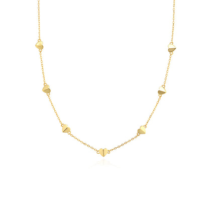 Collana lunga cuore argento 925