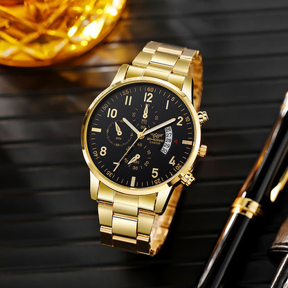 Orologio uomo al quarzo casual multifunzione