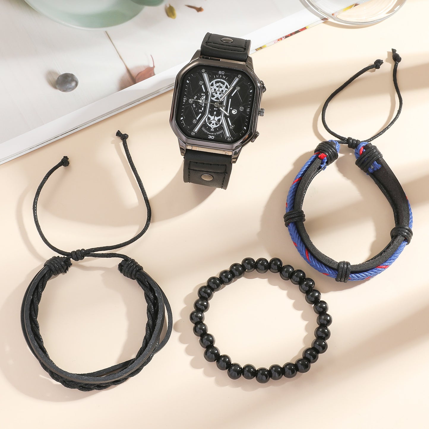 Set orologio e braccialetto quarzo