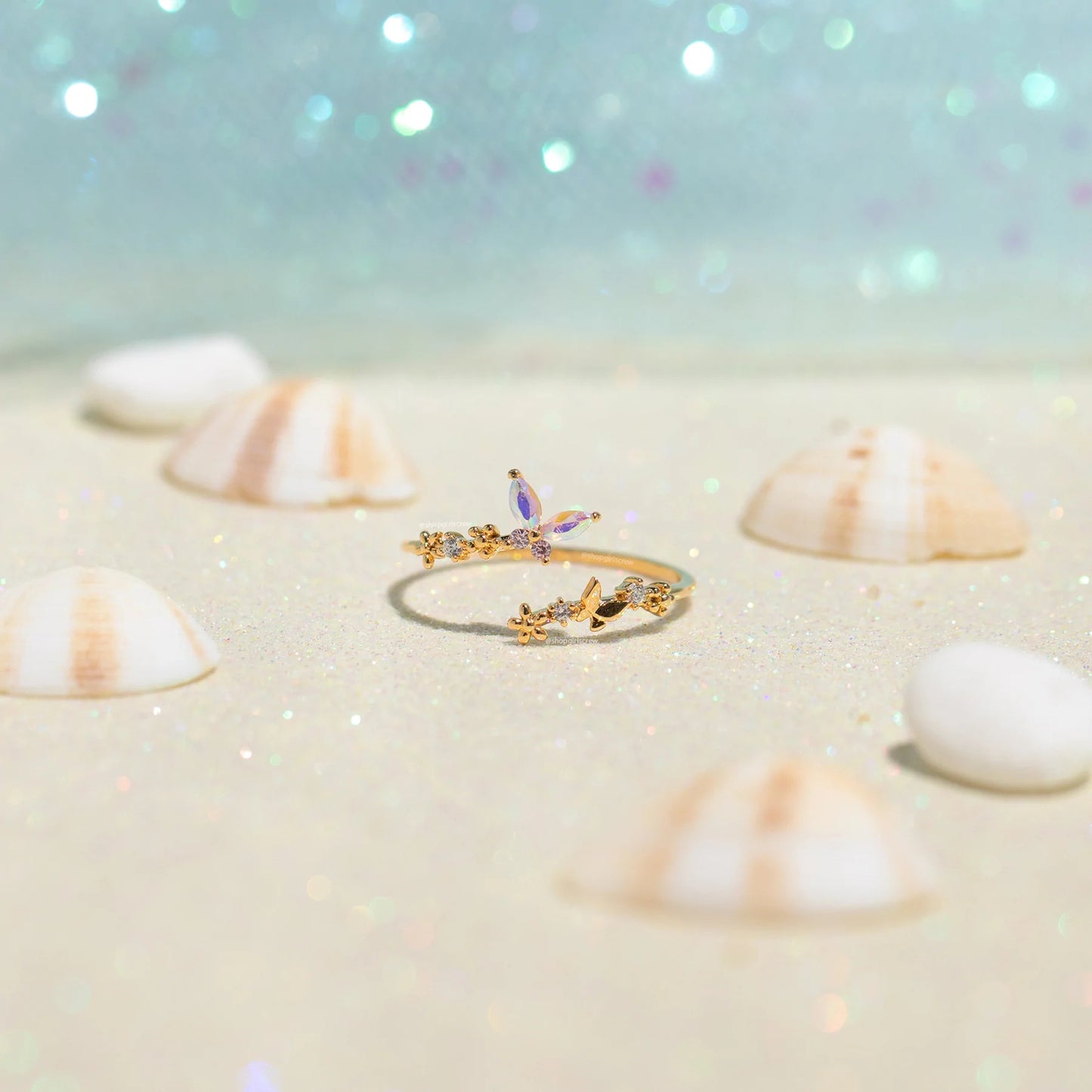 Anello farfalla sfumato