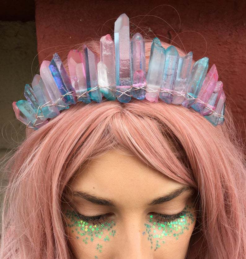 Fascia per capelli corona sirena