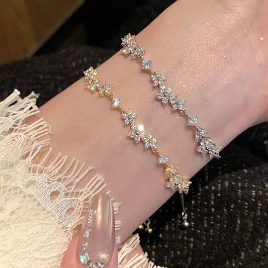 Bracciale fiore cristallo