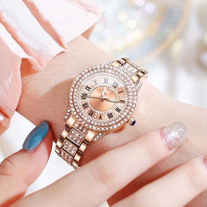 Orologio cristalli scintillante