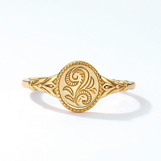 Anello fiore geometrico da donna