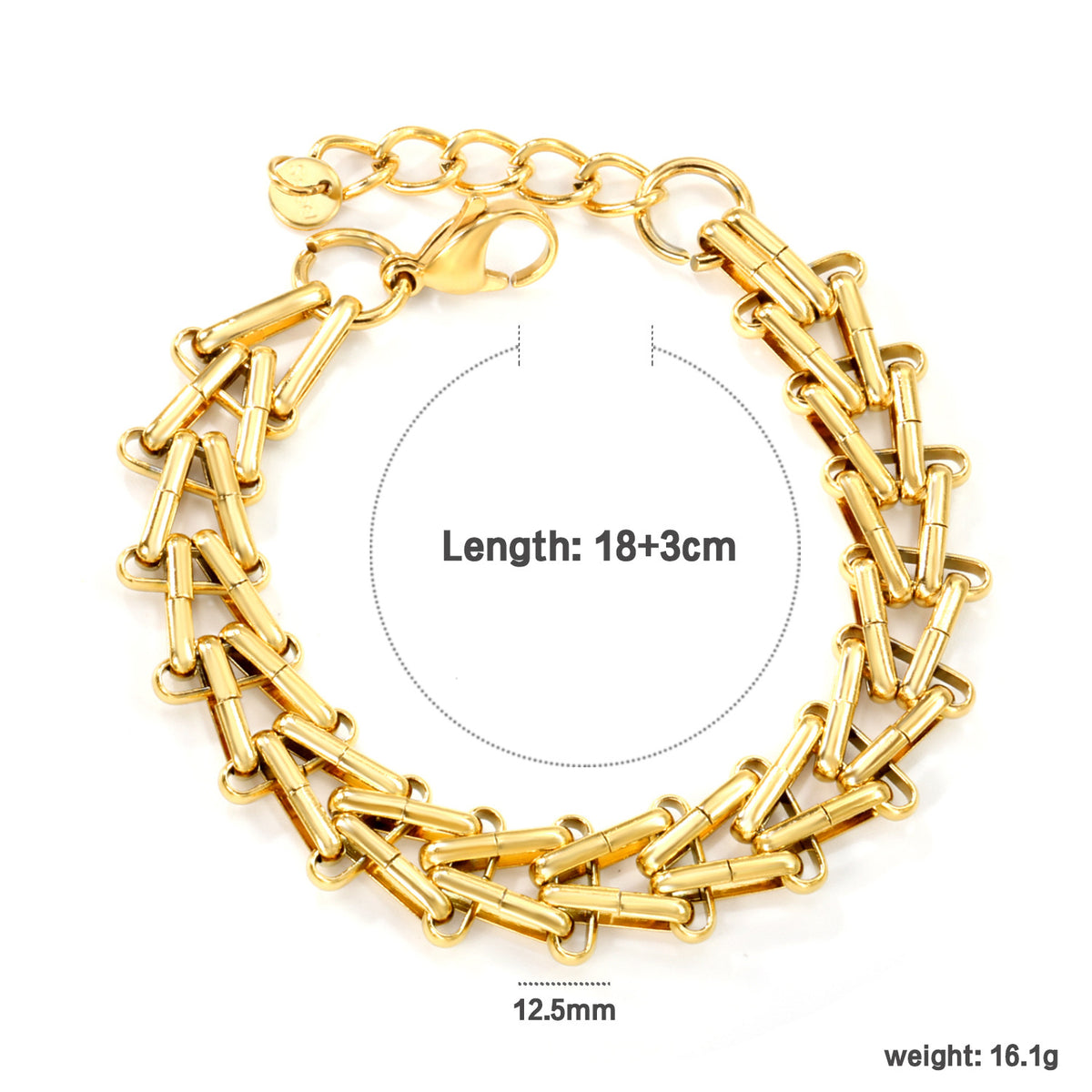 Bracciale ciliegia placcato oro