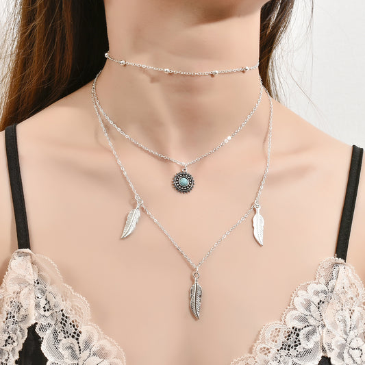 Collana Fiore Sole Turchese