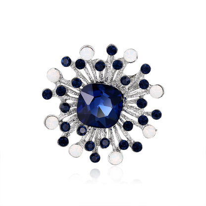 Spilla geometrica blu