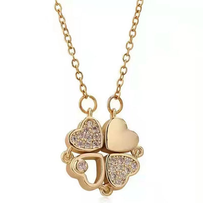 Collana quadrifoglio ripiegabile