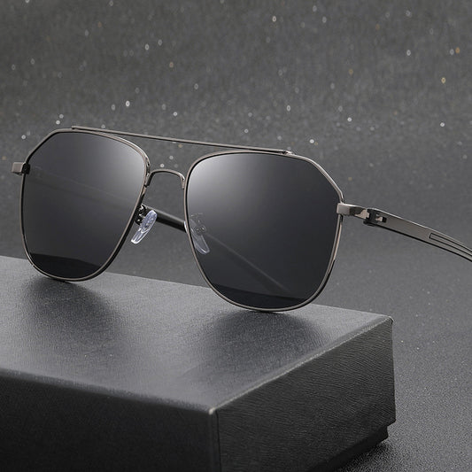 Occhiali aviator metallo ponte doppio