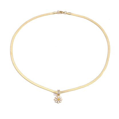 Set collana e orecchini crisantemo