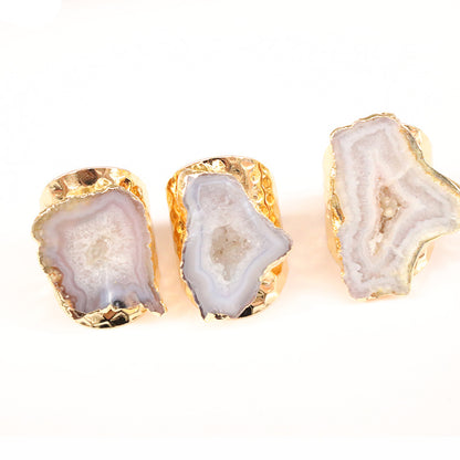 Anello agata naturale