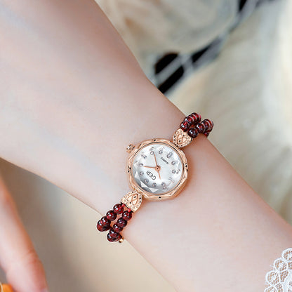Orologio cinturino di perle
