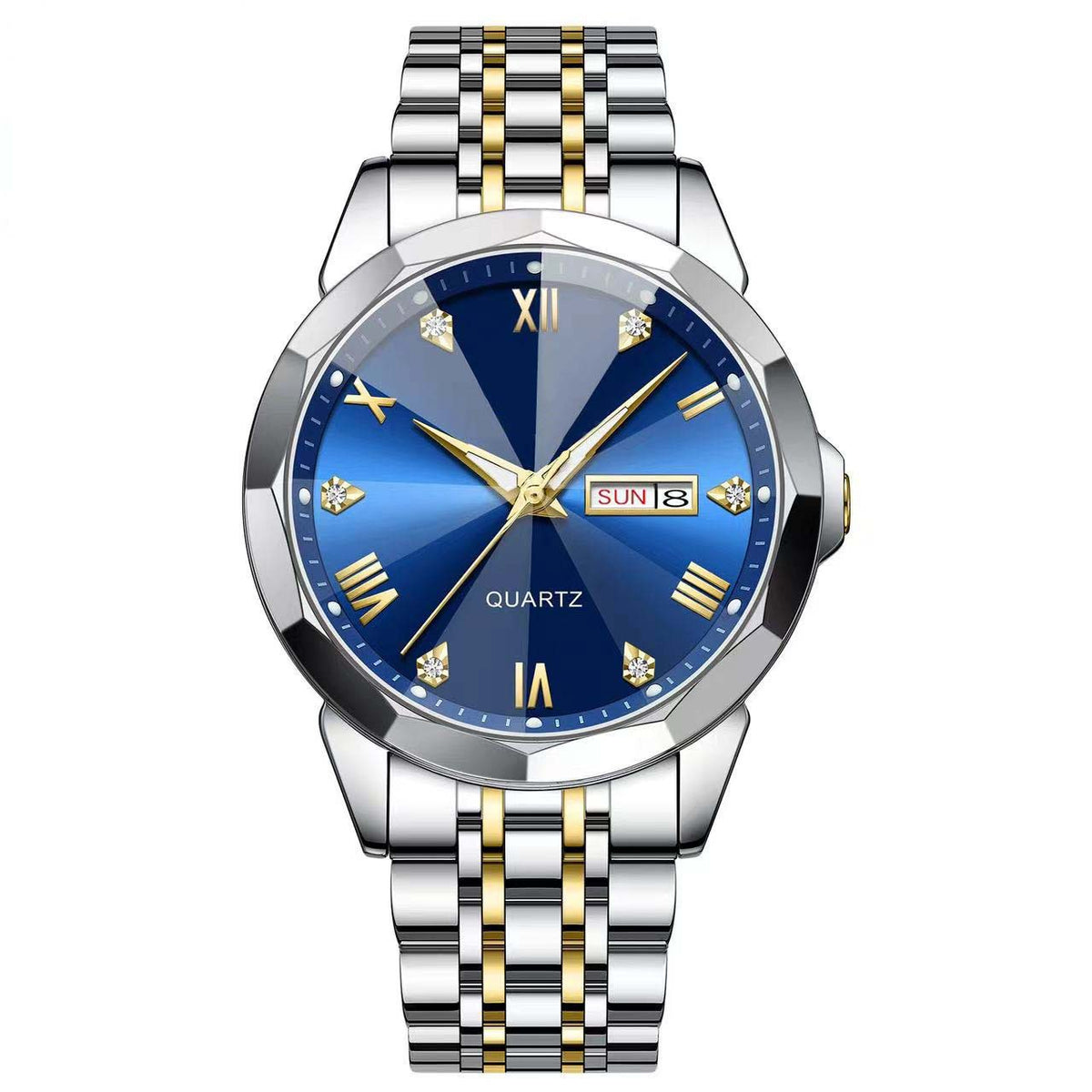 Orologio doppio calendario quarzo